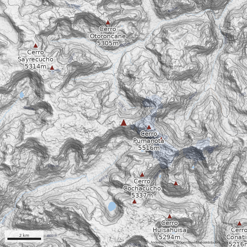Mapa Cerro Jampatune
