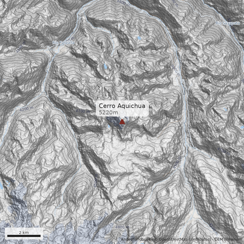 Mapa Cerro Aquichua