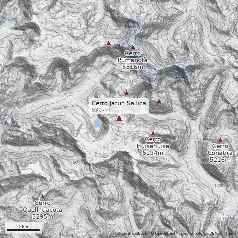 Mapa Cerro Jatun Sallica