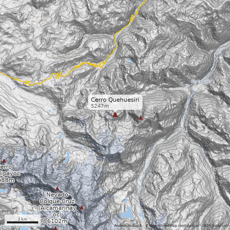 Mapa Cerro Quehuesiri