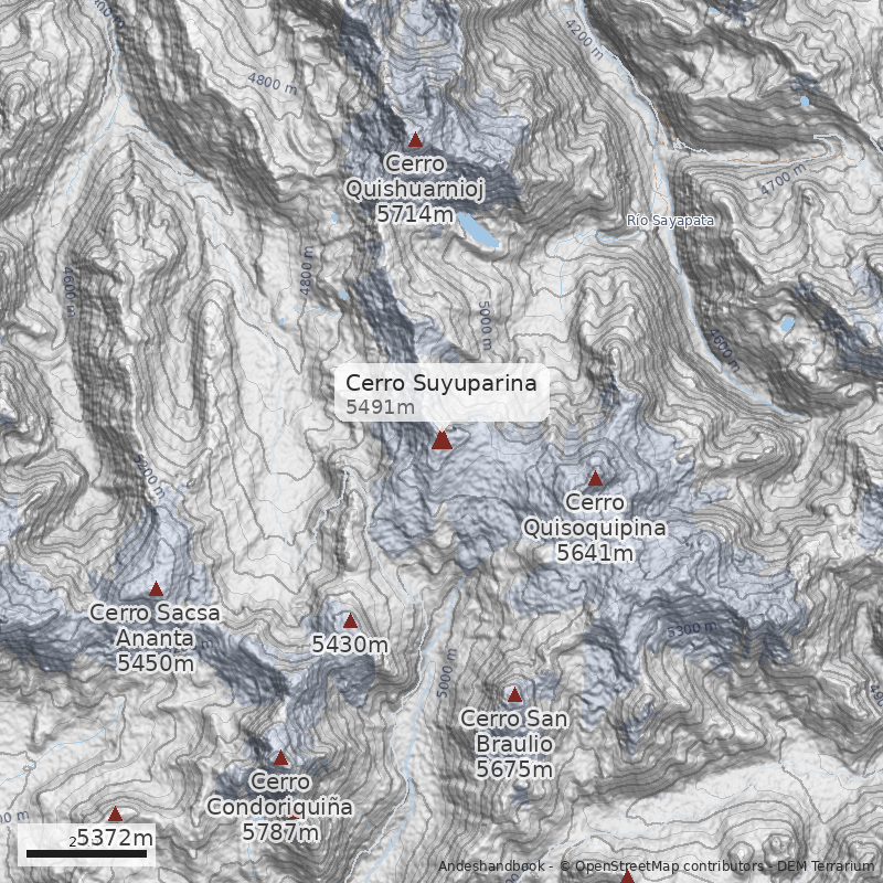 Mapa Cerro Suyuparina