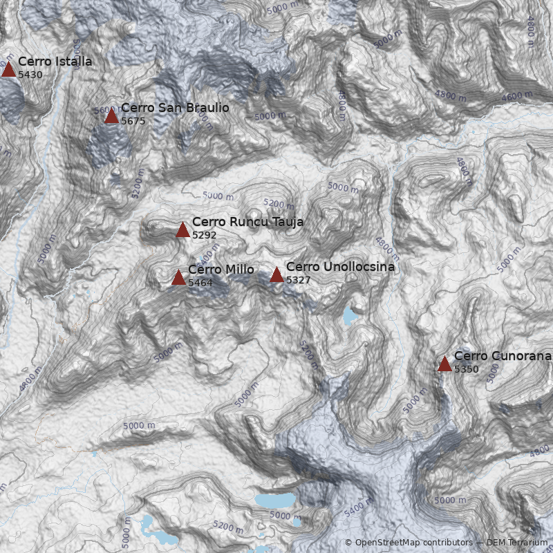 Mapa Cerro Unollocsina