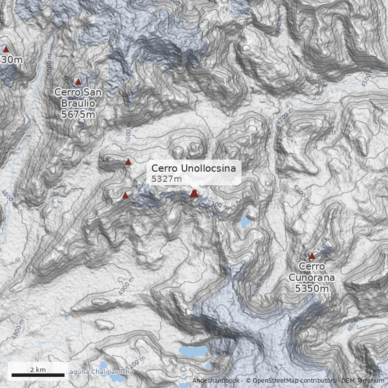 Mapa Cerro Unollocsina