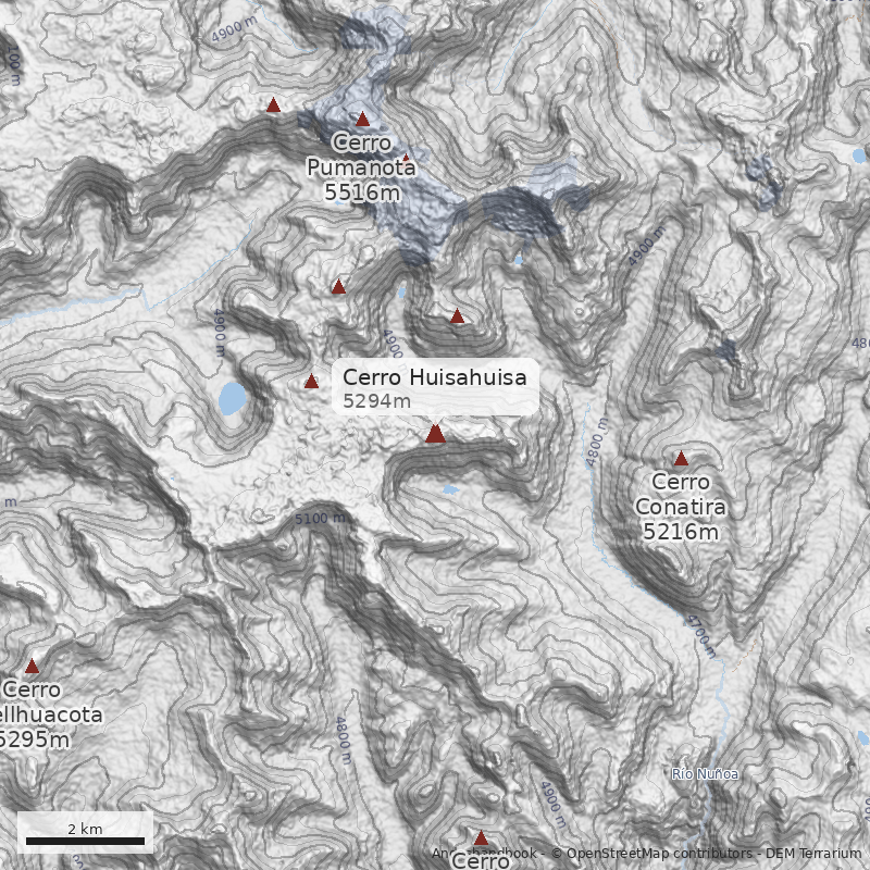 Mapa Cerro Huisahuisa