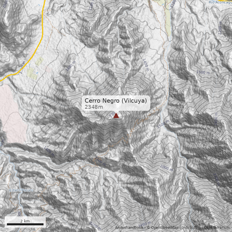 Mapa Cerro Negro (Vilcuya)