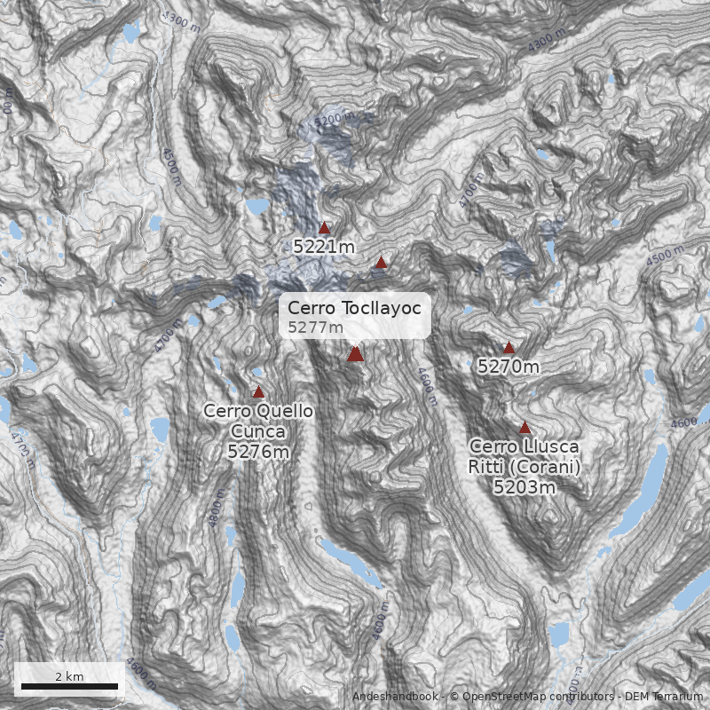 Mapa Cerro Tocllayoc
