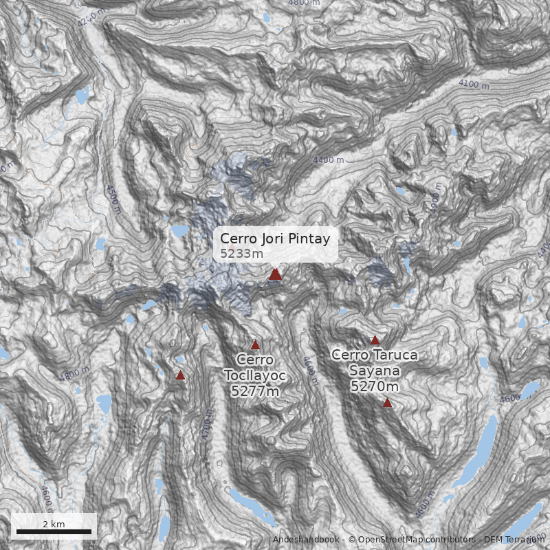 Mapa Cerro Jori Pintay