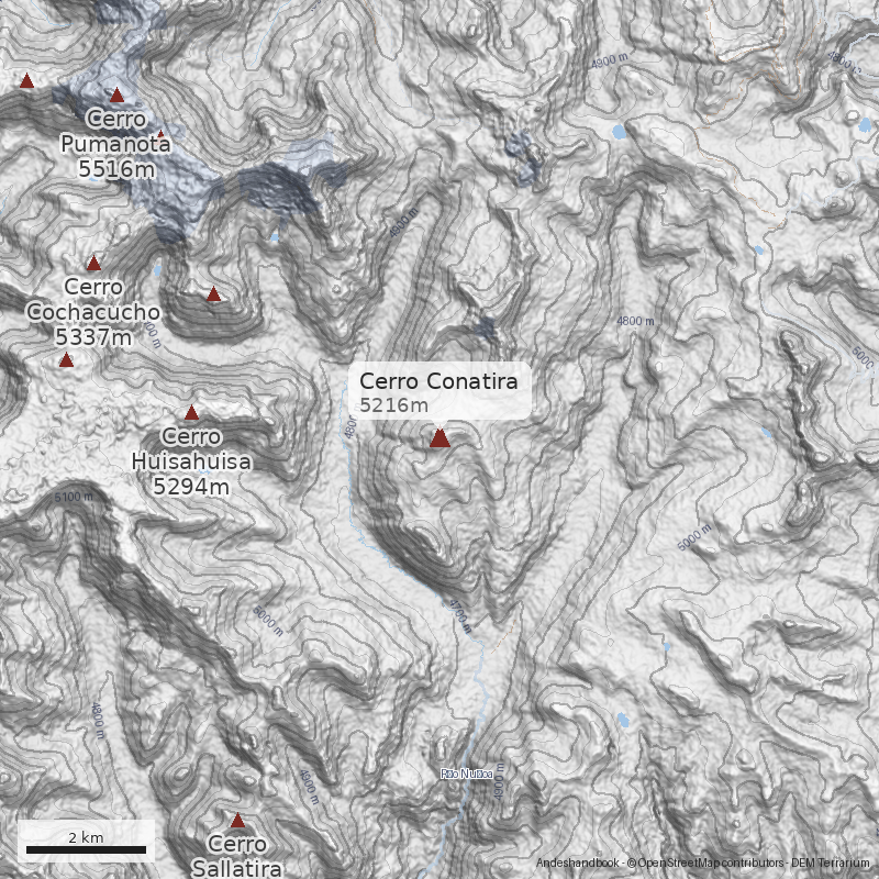 Mapa Cerro Conatira