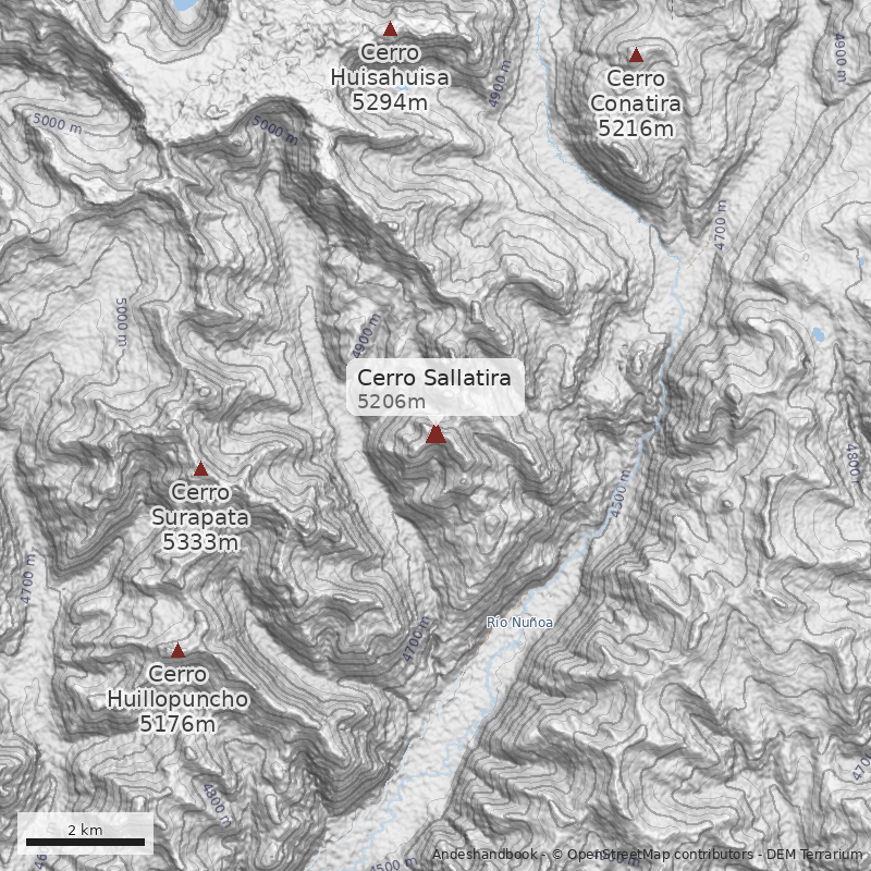 Mapa Cerro Sallatira