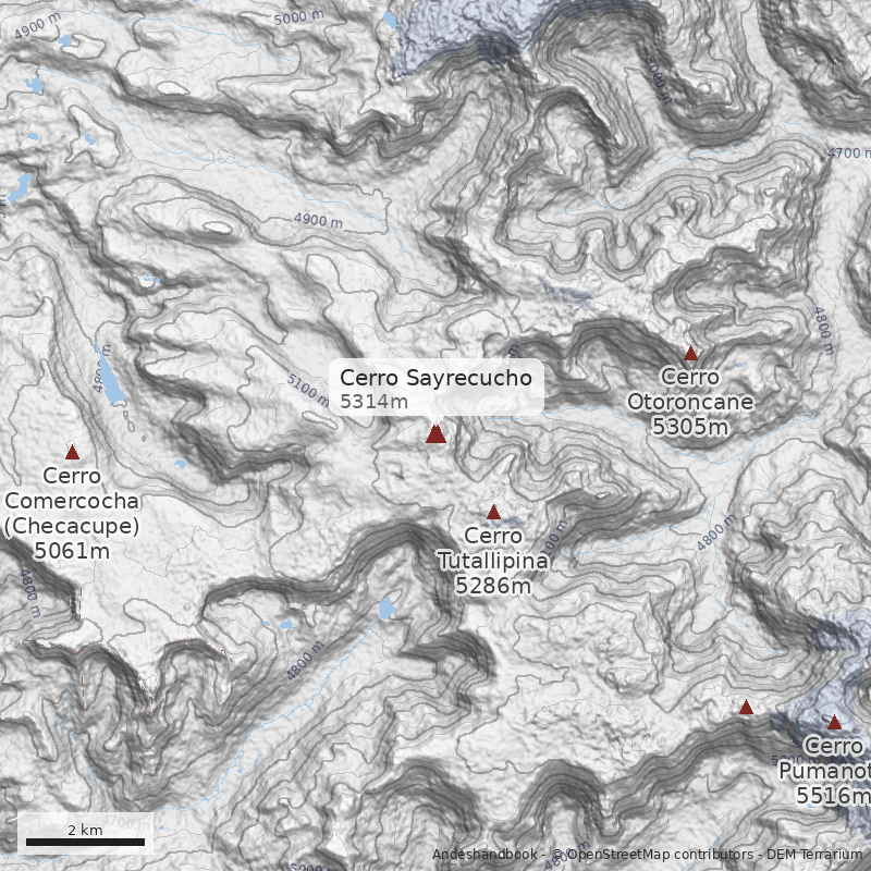 Mapa Cerro Sayrecucho