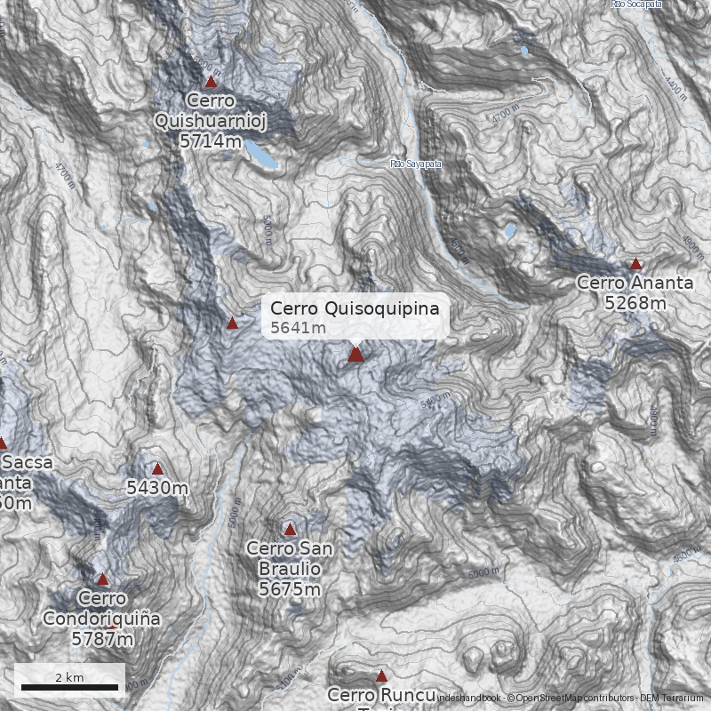 Mapa Cerro Quisoquipina