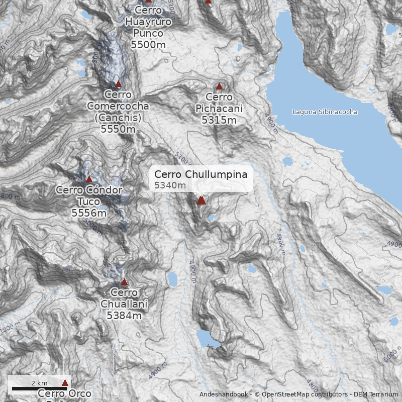 Mapa Cerro Chullumpina