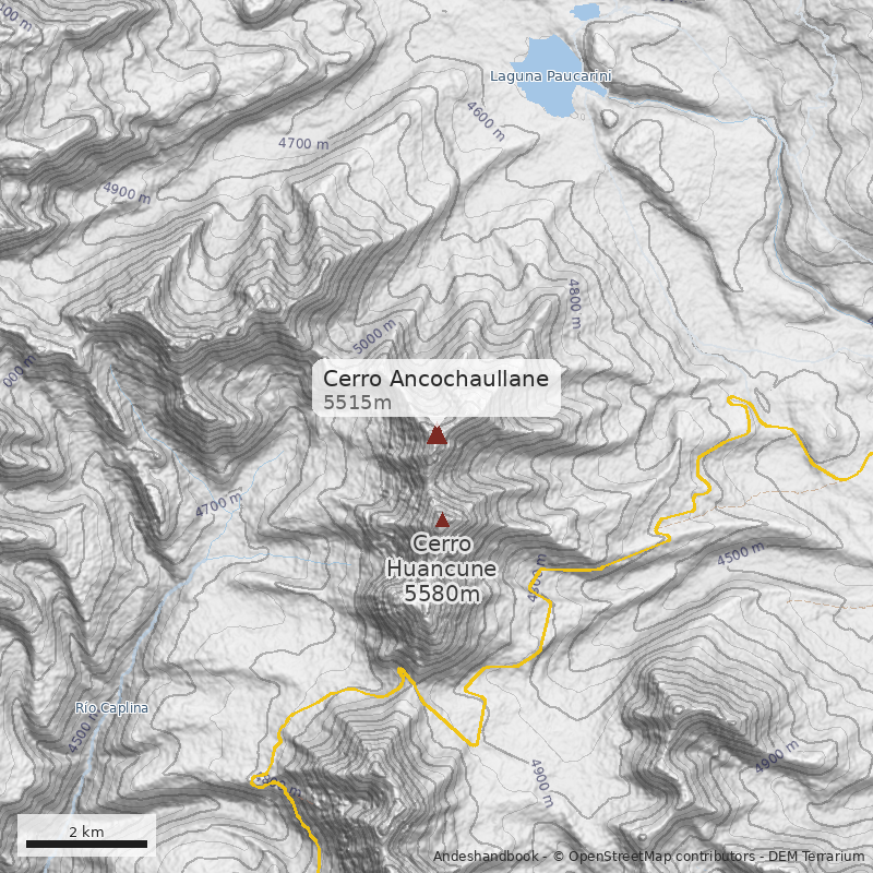 Mapa Cerro Ancochaullane