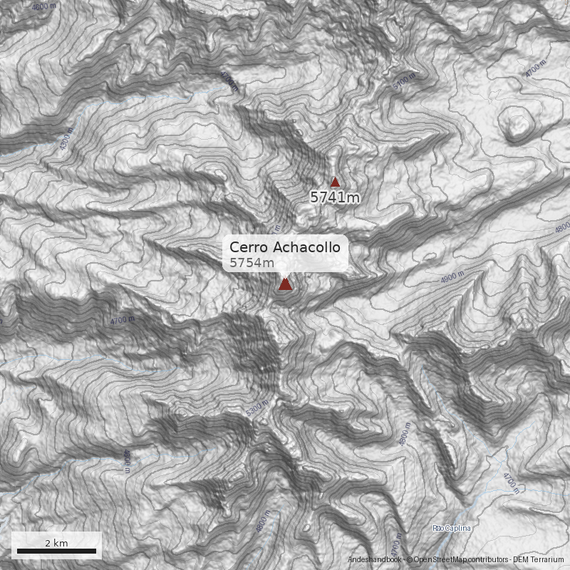 Mapa Cerro Achacollo