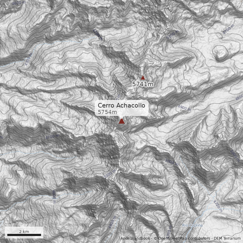Mapa Cerro Achacollo