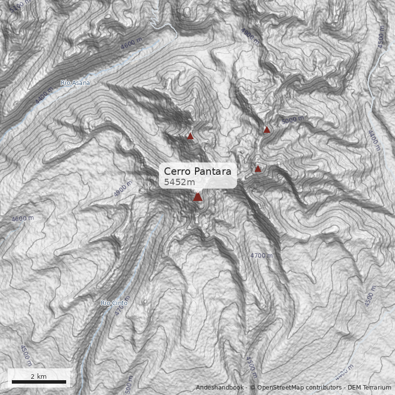 Mapa Cerro Pantara