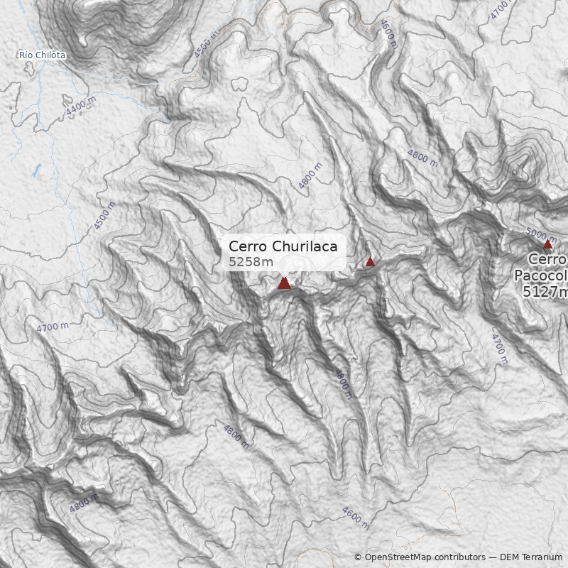 Mapa Cerro Churilaca