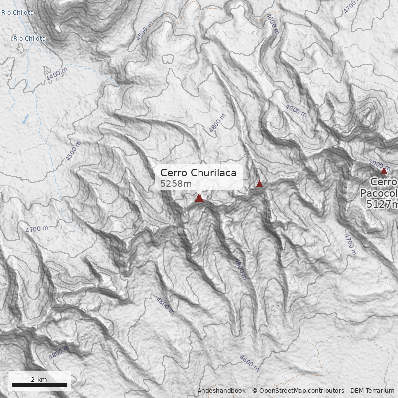 Mapa Cerro Churilaca