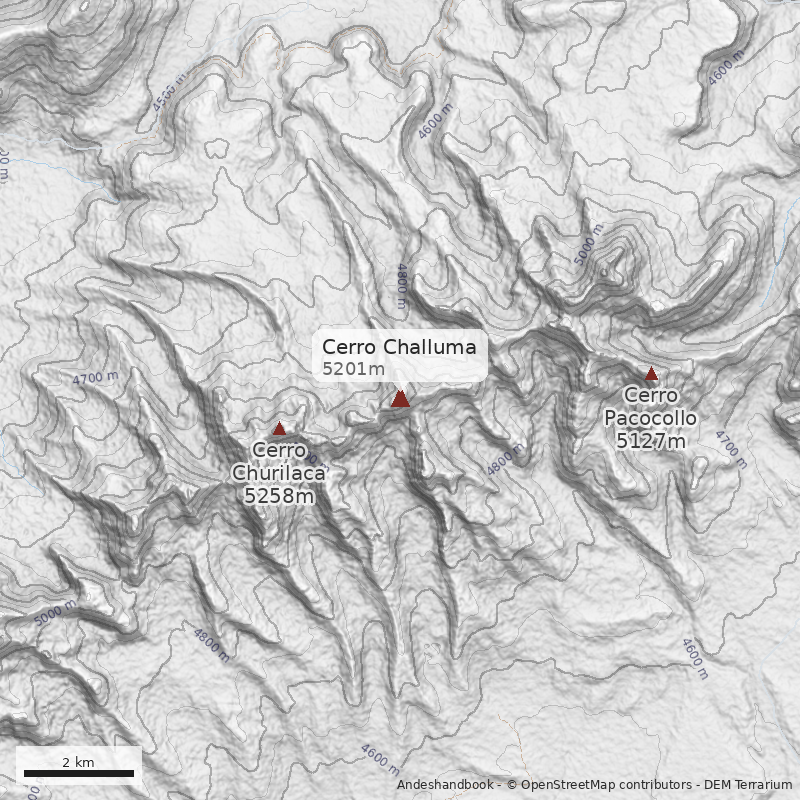 Mapa Cerro Challuma