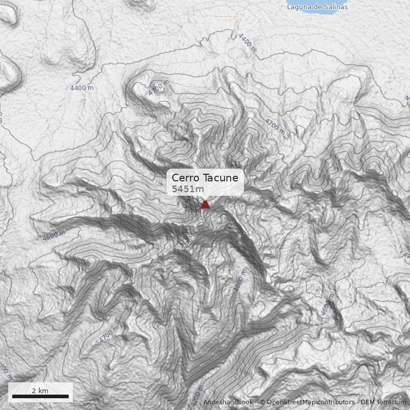 Mapa Cerro Tacune
