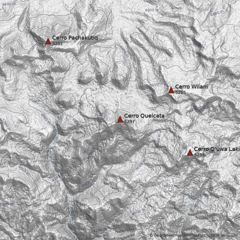 Mapa Cerro Quelcata
