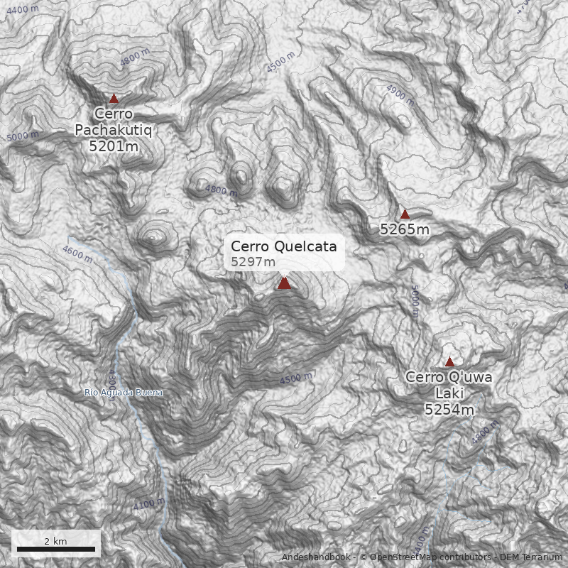 Mapa Cerro Quelcata