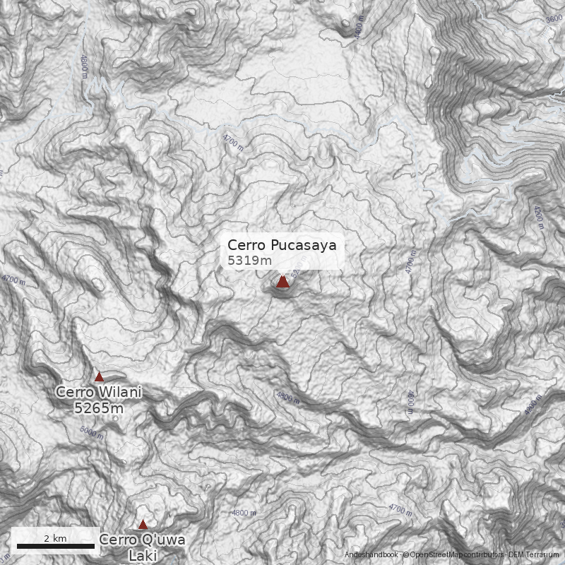Mapa Cerro Pucasaya