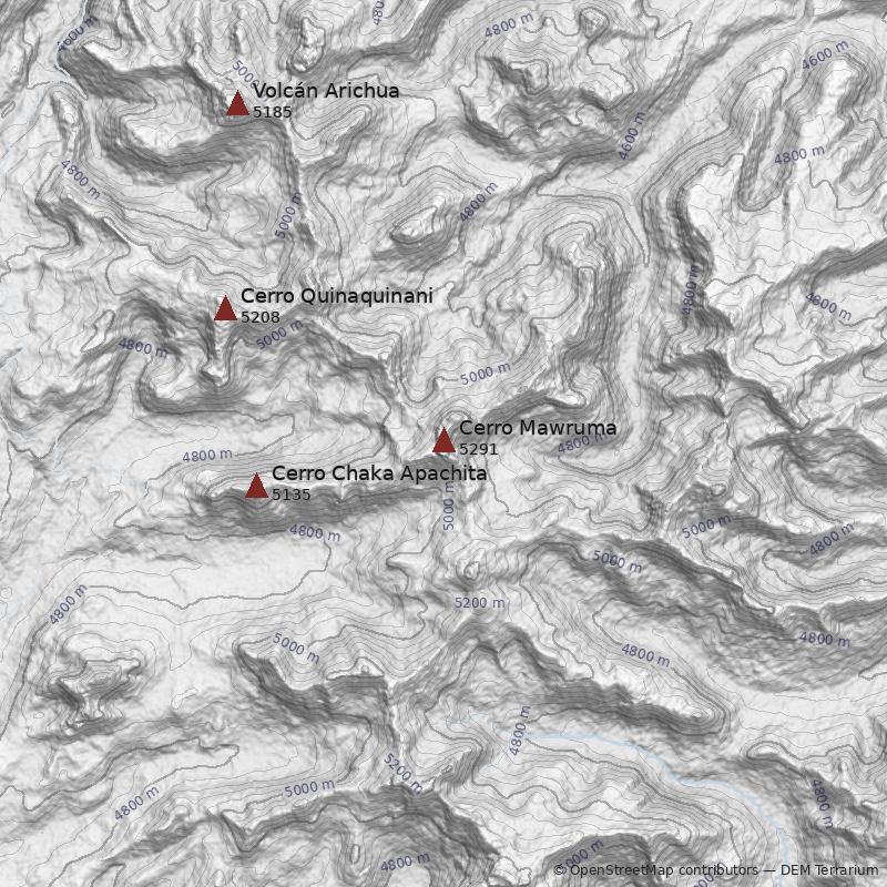 Mapa Cerro Mawruma