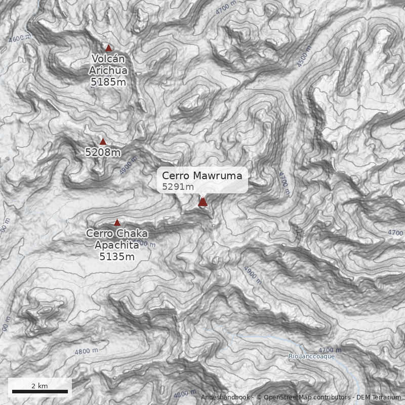 Mapa Cerro Mawruma