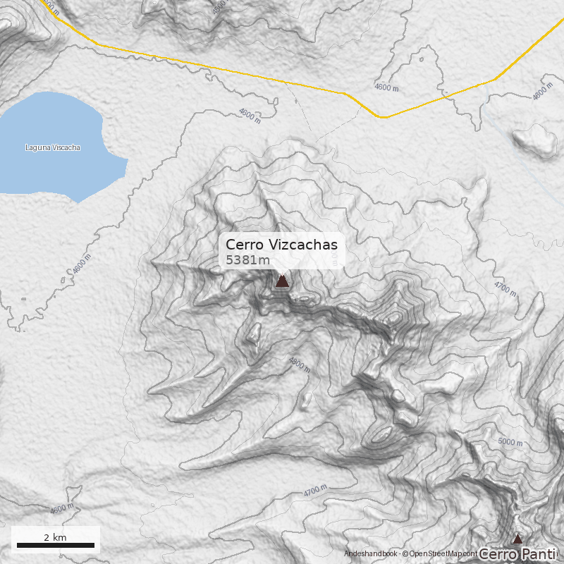 Mapa Cerro Vizcachas