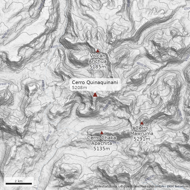 Mapa Cerro Quinaquinani