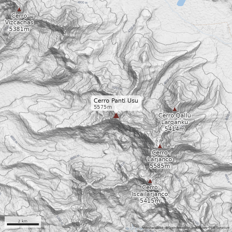 Mapa Cerro Panti Usu