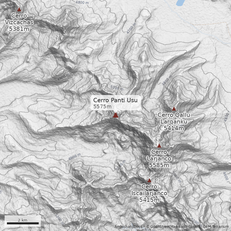 Mapa Cerro Panti Usu
