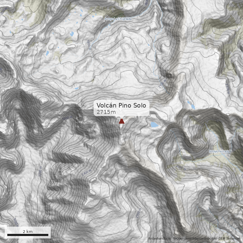 Mapa Volcán Pino Solo
