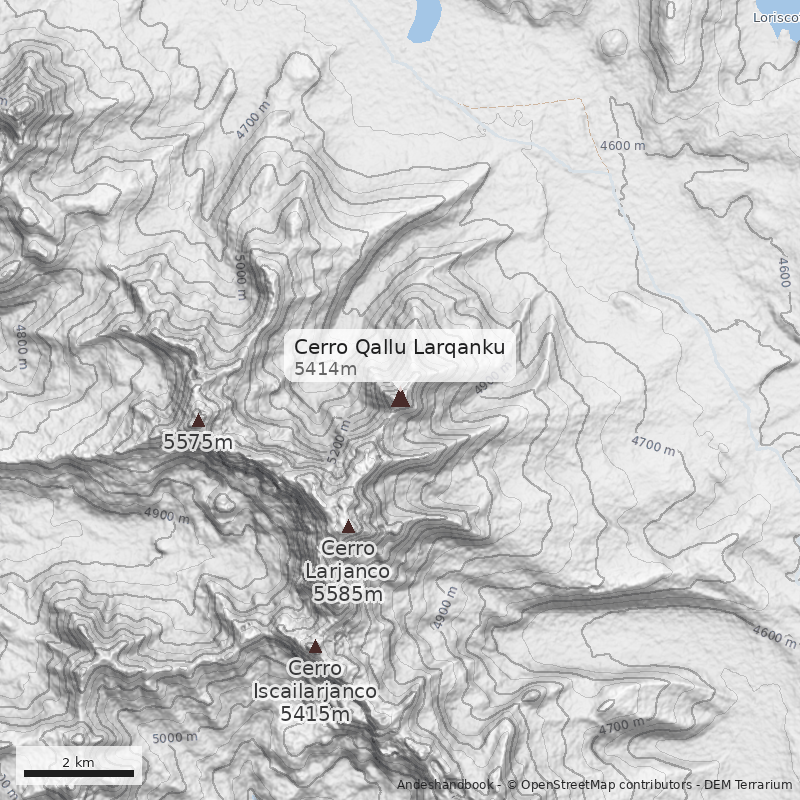 Mapa Cerro Qallu Larqanku