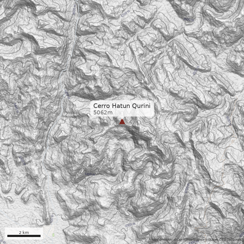 Mapa Cerro Hatun Qurini
