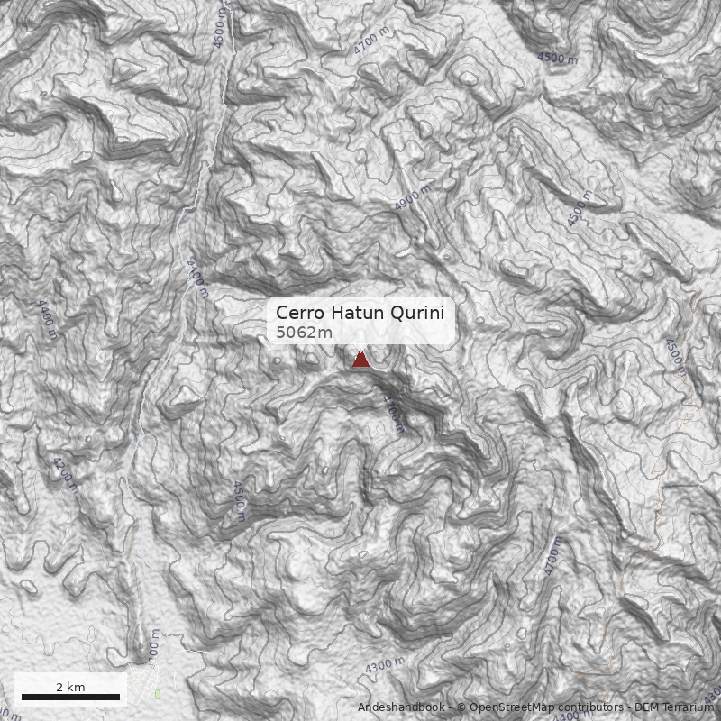 Mapa Cerro Hatun Qurini