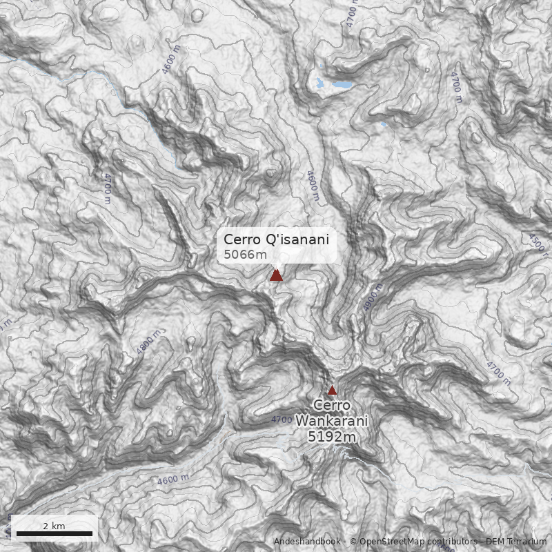 Mapa Cerro Q'isanani