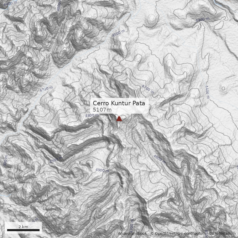 Mapa Cerro Kuntur Pata