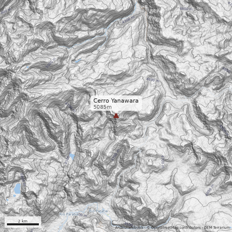 Mapa Cerro Yanawara
