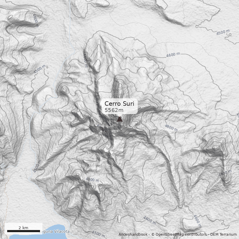 Mapa Cerro Suri