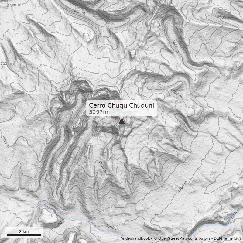 Mapa Cerro Chuqu Chuquni
