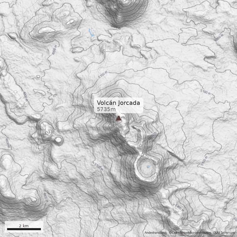 Mapa Volcán Jorcada