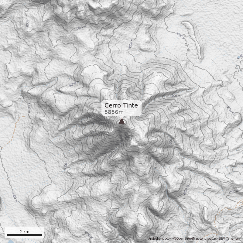 Mapa Cerro Tinte