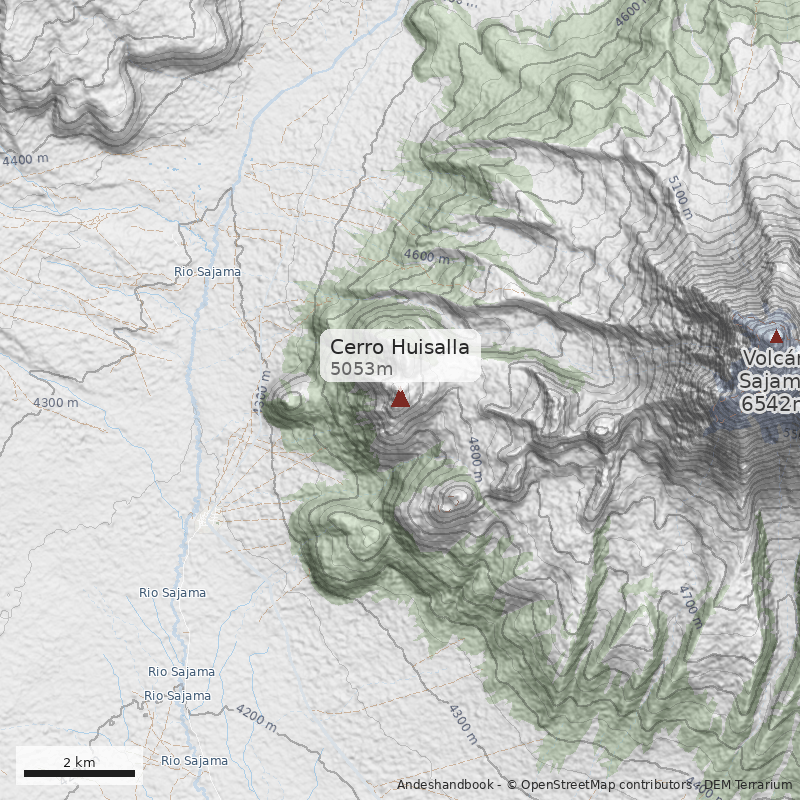 Mapa Cerro Huisalla