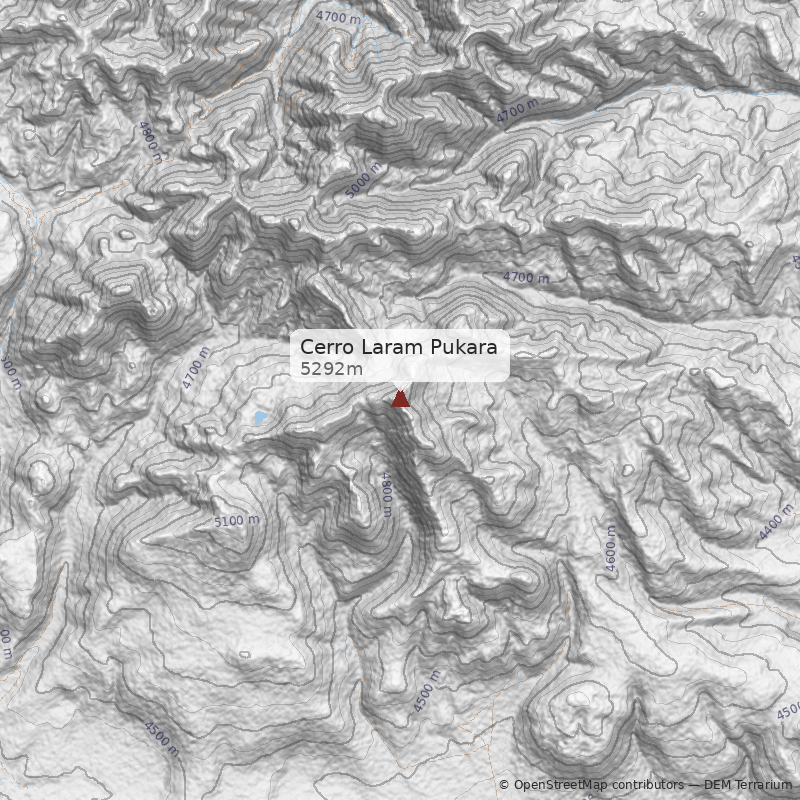 Mapa Cerro Laram Pukara