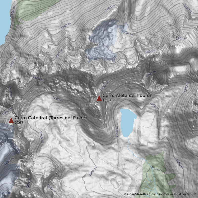 Mapa Cerro Aleta de Tiburón