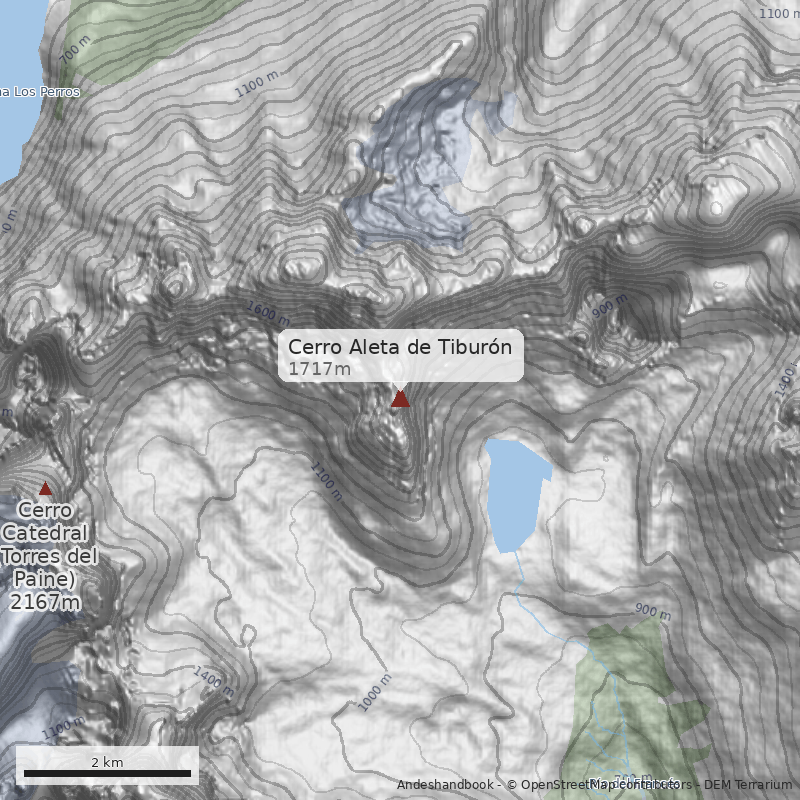 Mapa Cerro Aleta de Tiburón