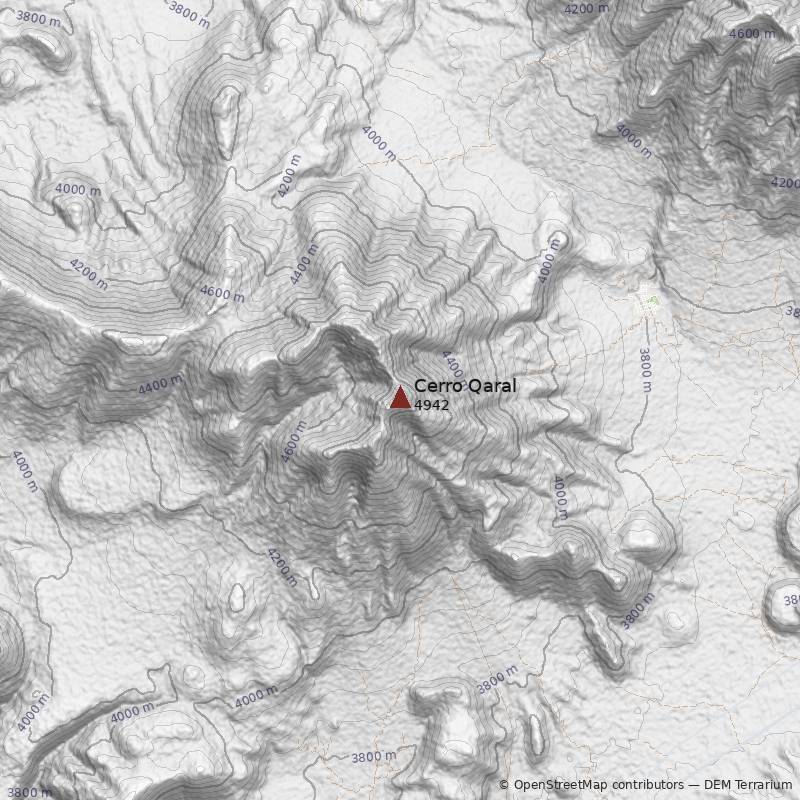 Mapa Cerro Qaral
