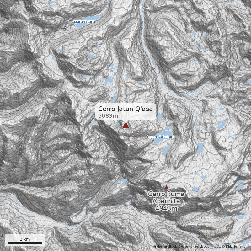 Mapa Cerro Jatun Q'asa